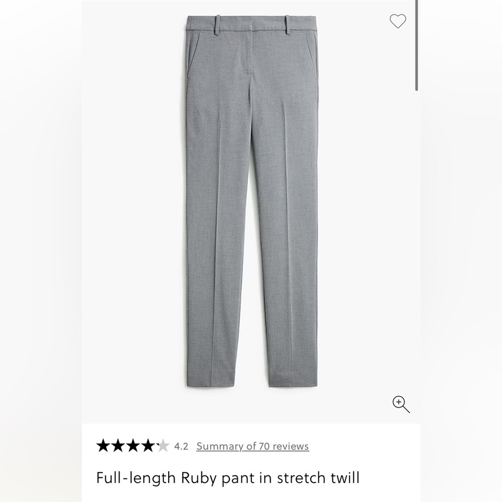 J crew Ruby Full Length BLACK size 20 Pants